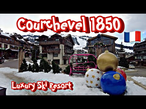 COURCHEVEL 1850 Village - Luxury Ski Resort - France 🇫🇷 4K - April 2023 | 4K City Life
