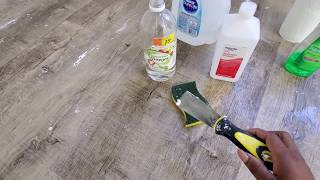 How to remove paint off hardwood/vinyl floor