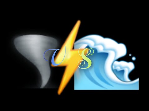Tornado 🌪 verses tsunami |  my first animation |  like and subscribe if like it