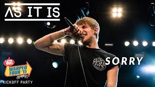 As It Is - Sorry (Live 2015 Warped Tour Kickoff Party)