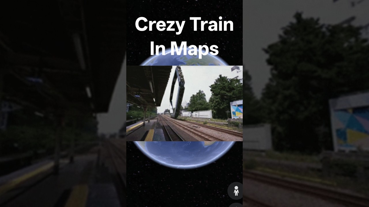 🤯😶‍🌫️Crezy Train on google map🗺️#shots #reel #trending #viral #subscribe #map