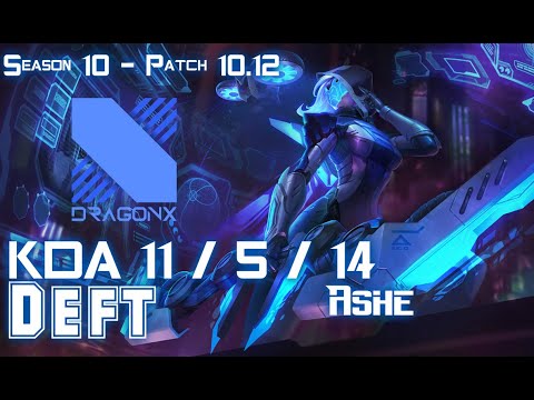 DRX Deft ASHE vs EZREAL ADC - Patch 10.12 KR Ranked
