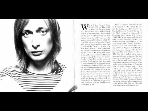 Nick Gilder – The Best Of Nick Gilder - Hot Child In The City Rock,Classic Rock, Hard Rock, Pop Rock