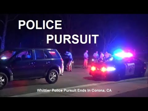 09 23 2017 Whittier Police Pursuit Ends In Corona, CA