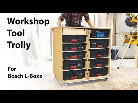 Workshop Trolly that holds Bosch L-boxxes