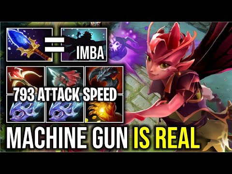 MACHINE GUN IS REAL..!! 793 Attack Speed + Scepter Dark Willow 55 Kills 7.22 | Dota 2
