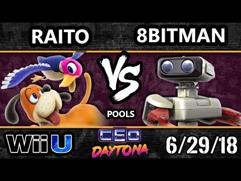 CEO 2018 Smash 4 - CND | Raito (Duck Hunt) Vs. AMG | 8BitMan (ROB) Wii U - Pools