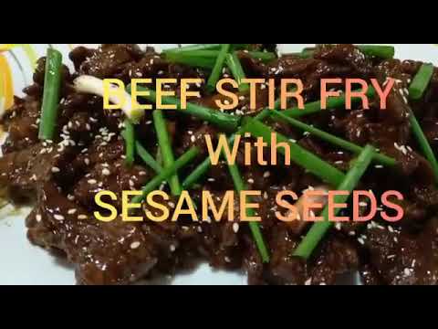 Beef Stir Fry with Sesame Seeds Recipe