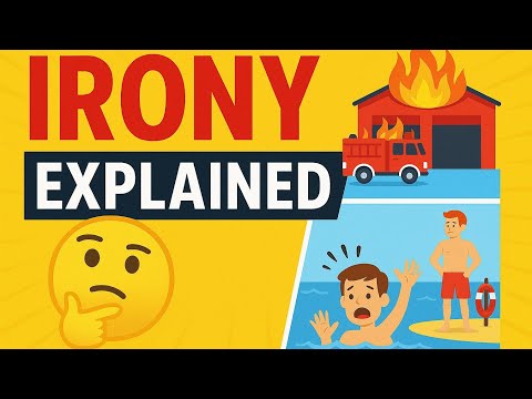 “What is Irony? | Irony Explained with Clear Examples | Figure of Speech in English”