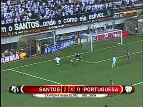 Santos 2 x 0 Portuguesa - Campeonato Brasileiro 2000