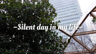 Silent day in my life | work, studying, Canary wharf roof top garden and friend time!