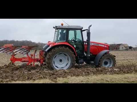 Massey Ferguson 5465 - Plowing Pottinger servo II NOVA