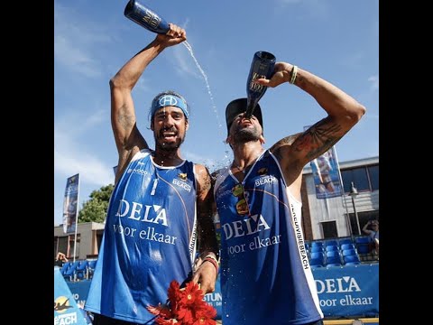 Harley e Zanotta 2 x 0 Bouter e Penninga - FINAL Dela Beach Open Eredivisie Holanda 2019