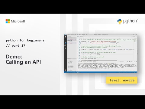 Demo Calling An API | Python for Beginners 37 of 44