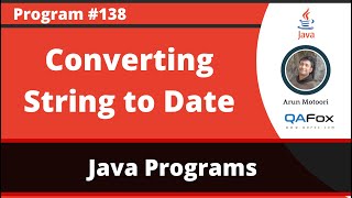 Java program to convert a String to Date