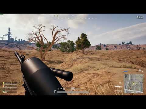 PUBG - 1v4 Chicken Dinner ft m249 w/15x