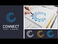 Illustrator CC Tutorial Graphic Design Abstract C Letter Logo Design For Technology Company