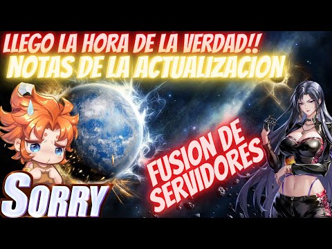 NOTAS DE LA ACTUALIZACIÓN! llegó la hora de la VERDAD! FUSIÓN DE SERVIDORES! nueva vida al GALACTICO