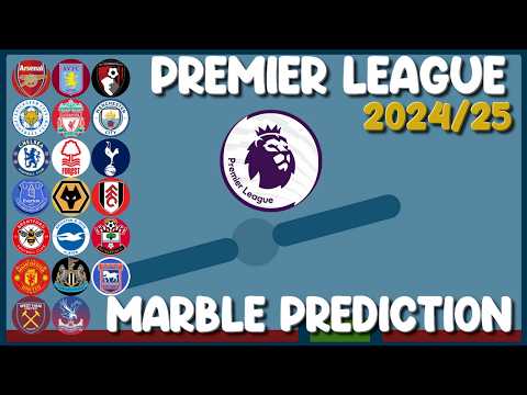 Premier league 2024-2025 - 20 Times Elimination Marble  Prediction in Algodoo