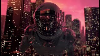 Viso abstrata do universo atravs do olhar de um astronauta