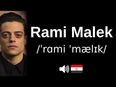 How to pronounce 'Rami Malek' (CORRECTLY!)