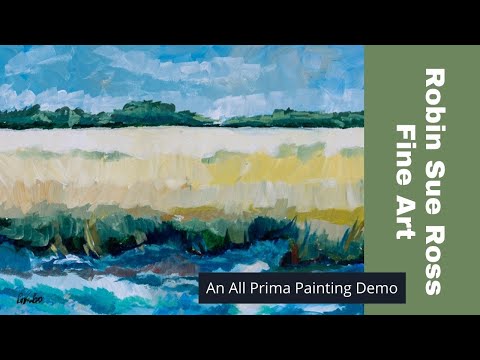 Painting Demo Marsh in the Sun