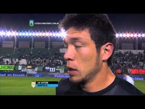 Vittor:"Llegamos de la mejor manera". Banfield 1 Argentinos 1.Fecha 23. Primera División 2015.FPT