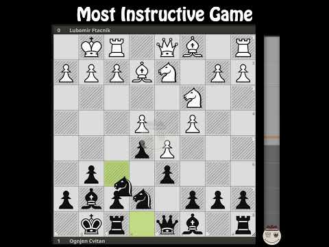 Lubomir Ftacnik - Ognjen Cvitan || Bundesliga 1997/98, Germany @chessbuddies 🔴 Most #chessgame