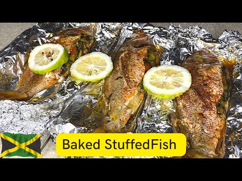 How To Make This Super Easy Baked Fish Stuffed With Callaloo! | Jamaican Style
