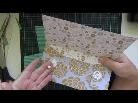 Tutorial No 1. Making a folded pocket with 1 sheet 12 x 12 paper