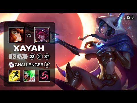 Xayah vs Miss Fortune ADC - KR Challenger - Patch 12.6 Season 12