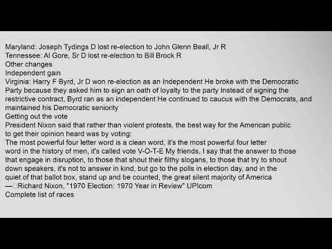 United States Senate elections, 1970