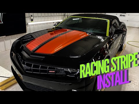 2011 Camaro SS Racing Stripe install.