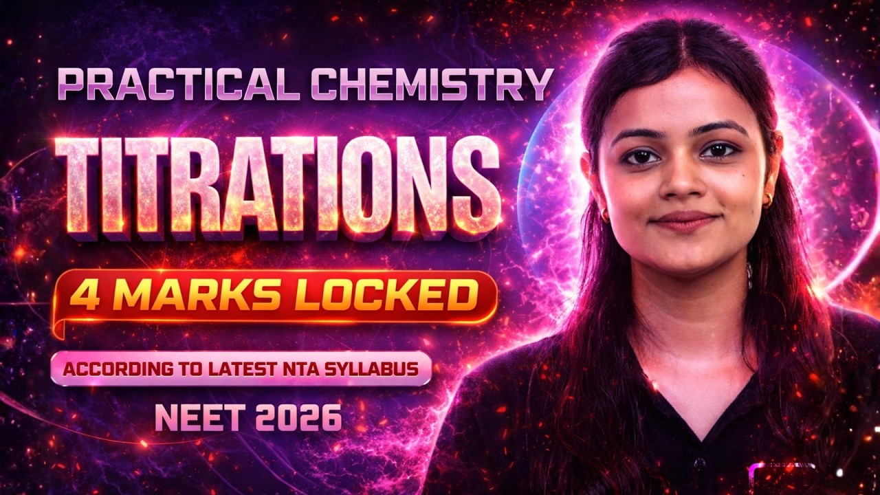 Titrations | Practical Chemistry for NEET 2026 in 3 days | #3daysmarathon | NEET Chemistry