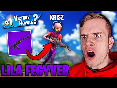 CSAK LILA FEGYVEREKKEL LŐHETÜNK! 🤩 | Fortnite #21