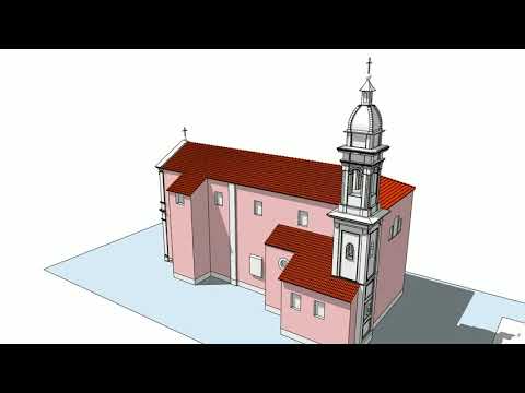 CHIESA MARENE 3D 2018 scene per filmato HD