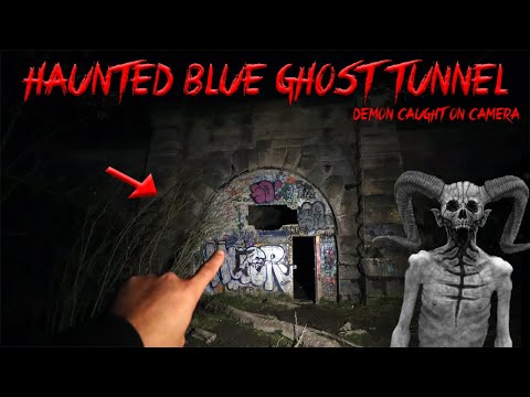 I CAUGHT THE BLUE GHOST ON CAMERA IN THE HAUNTED BLUE GHOST TUNNEL!
