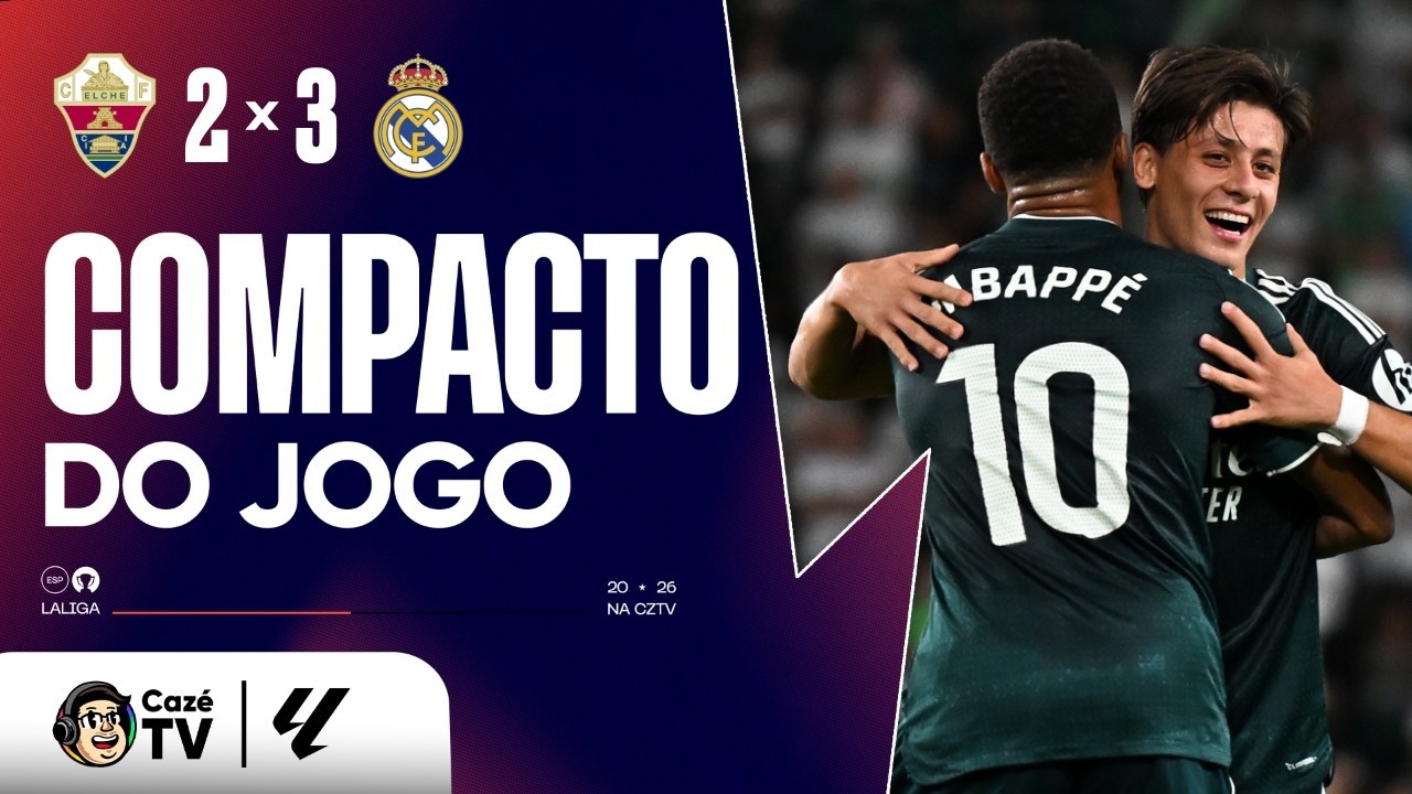 ESPÍ SALVA O REAL DE NOVO! ELCHE 2 X 3 REAL MADRID | LALIGA 26/27 | 6ª RODADA | COMPACTO