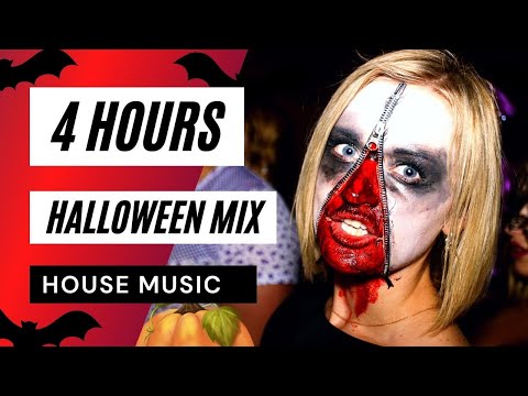 4 HOURS 🎃 Halloween Mix 2021 👻 - Best video and music background for your party 🎃🍬