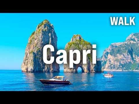 CAPRI Walking Tour | Italy Immersive Video with Captions [4K/60fps]