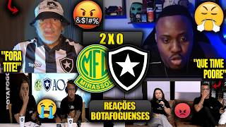 REAÇÕES dos BOTAFOGUENSES - MIRASSOL 2x0 BOTAFOGO - BRASILEIRÃO 2026 - REACT