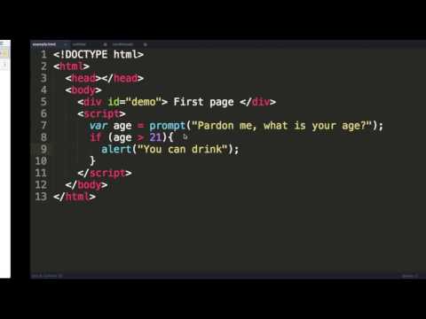 Javascript Tutorial 4 Conditionals