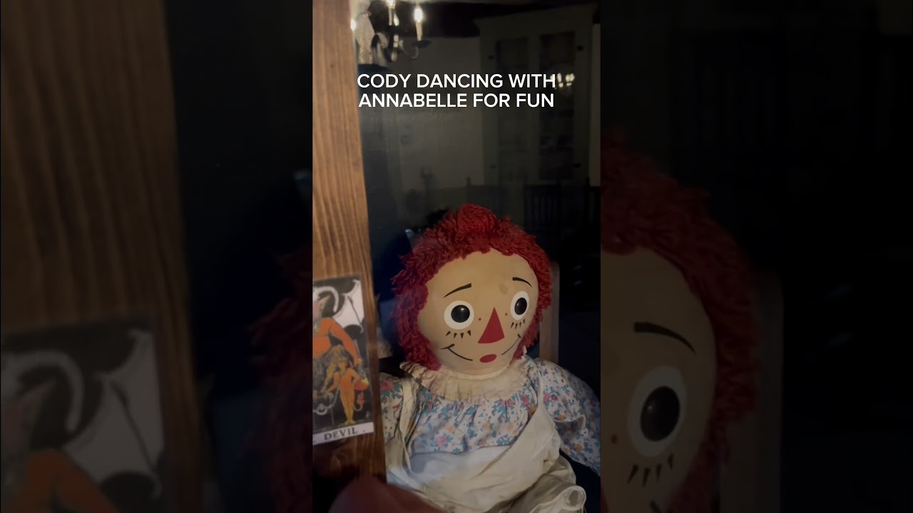 Don’t touch Annabelle #conjuring #ghost #samandcolby