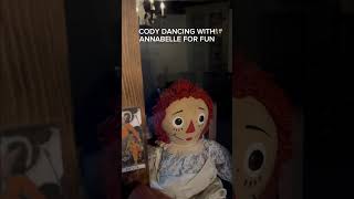 Don’t touch Annabelle #conjuring #ghost #samandcolby