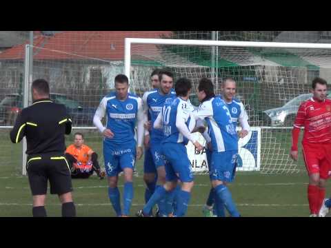 Jozsef Ekes trifft für Andau in Minute 10 zum 0:1.