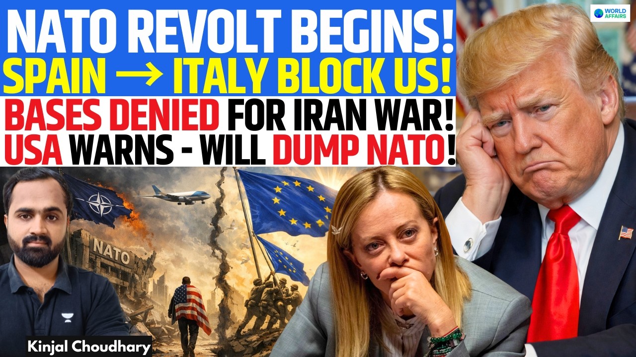 Iran War Fear Triggers NATO Revolt? Spain & Italy Block US Bases | Will TRUMP Dump EUROPE? | Kinjal