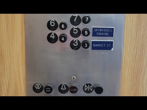 Awesome Vintage 1955 Otis Traction Elevator w/Pop-out buttons | Rhodes Center | Tacoma WA