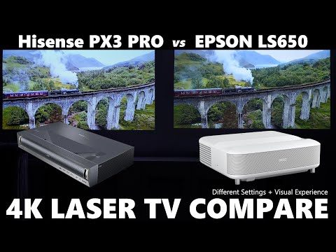 Hisense PX3 Pro vs. Epson LS650 Laser-TV Live-Vergleich!