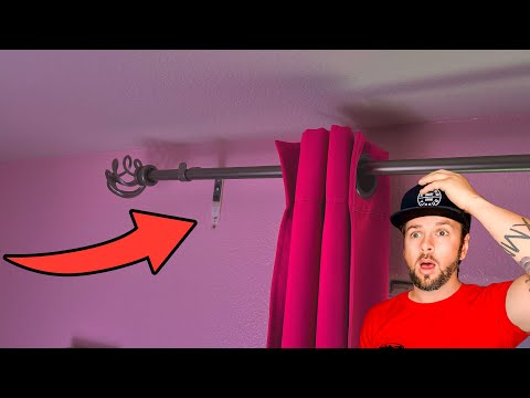 Can Command Strips Hold a Curtain Rod?  Test Setup