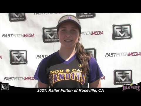 2021 Kailer Fulton Committed to Southern Oregon University Slapper Outfield Softball Skills Video